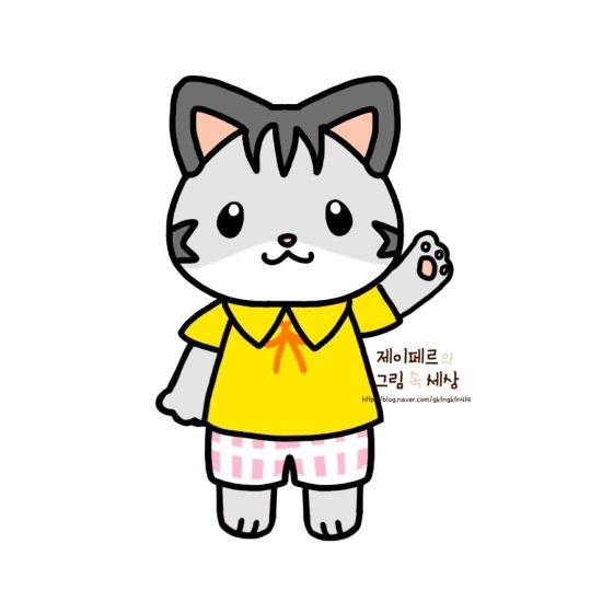 그리기 쉬운 실바니안 패밀리 고양이 캐릭터 그리기 : 네이버 포스트