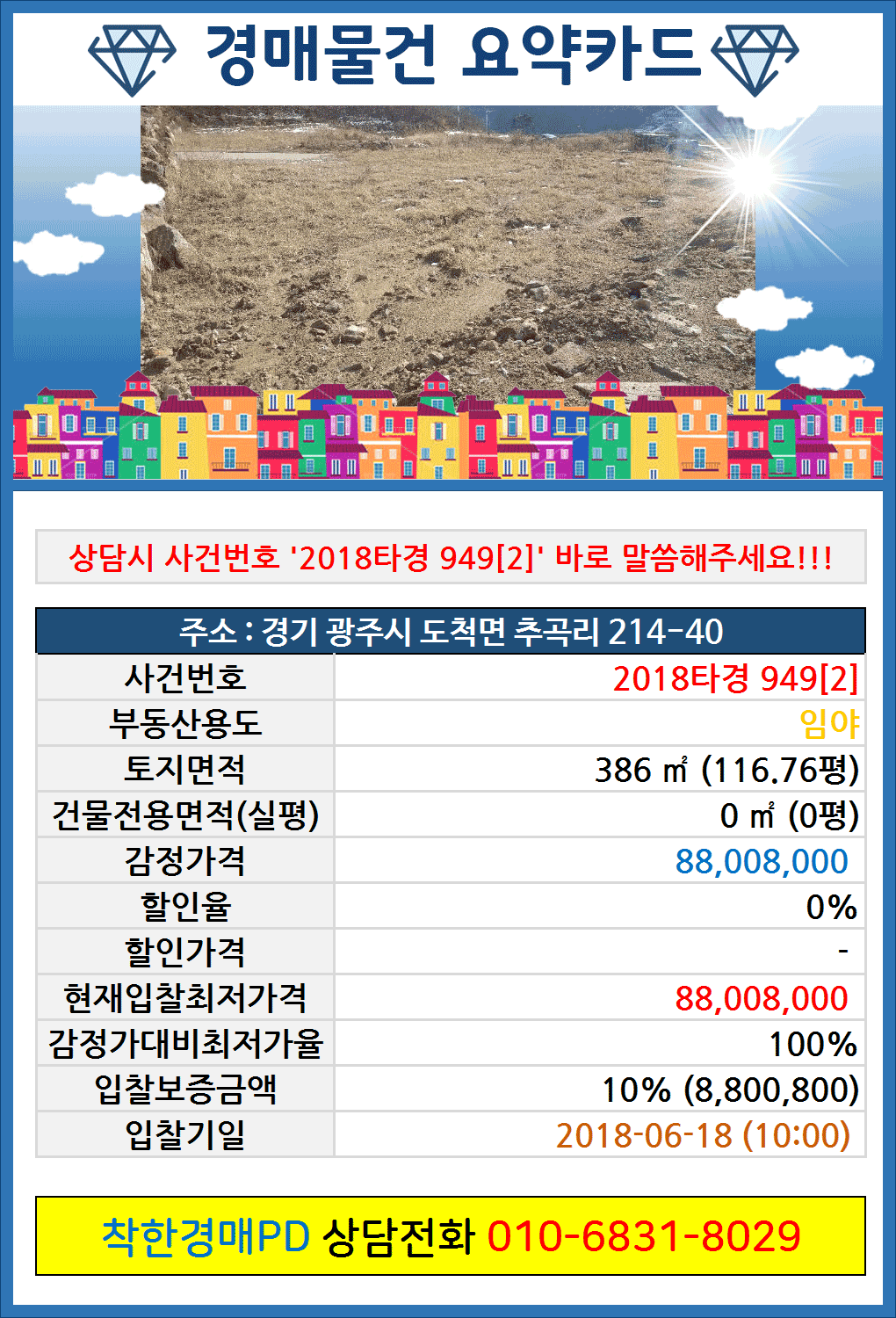 경기 광주시 도척면 추곡리 토지 8천만원대 경매물건:매매시세급매가격보다싼 토지 산 땅(임야 : 네이버 포스트