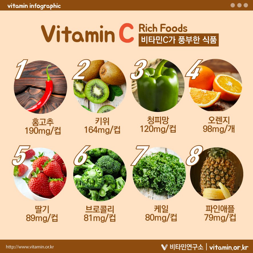 비타민C가 풍부한 식품 순위 : 네이버 포스트