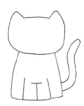 쉽고 간단한 손그림 그리기] 2. 귀여운 고양이 그리기 : 네이버 포스트
