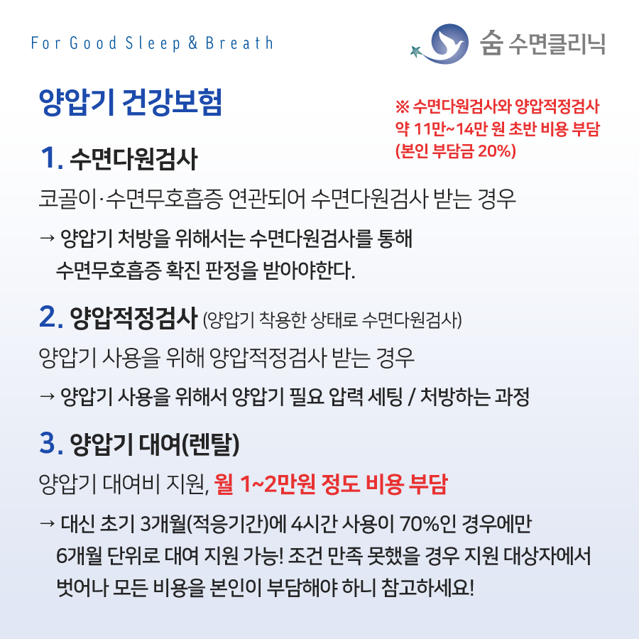 양압기보험 혜택 받는 방법, 렌탈 조건과 비용 총정리!