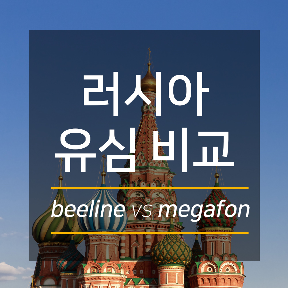 러시아 대표 유심 비교하기!(BEELINE vs MEGAFON)