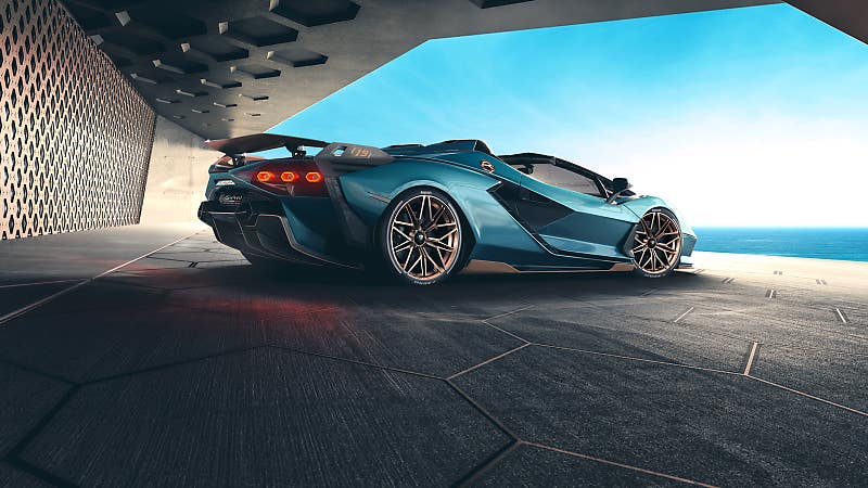 전세계 19대 밖에 없는 한정판 오픈 탑 하이브리드 슈퍼카, 람보르기니 시안 로드스터 공개