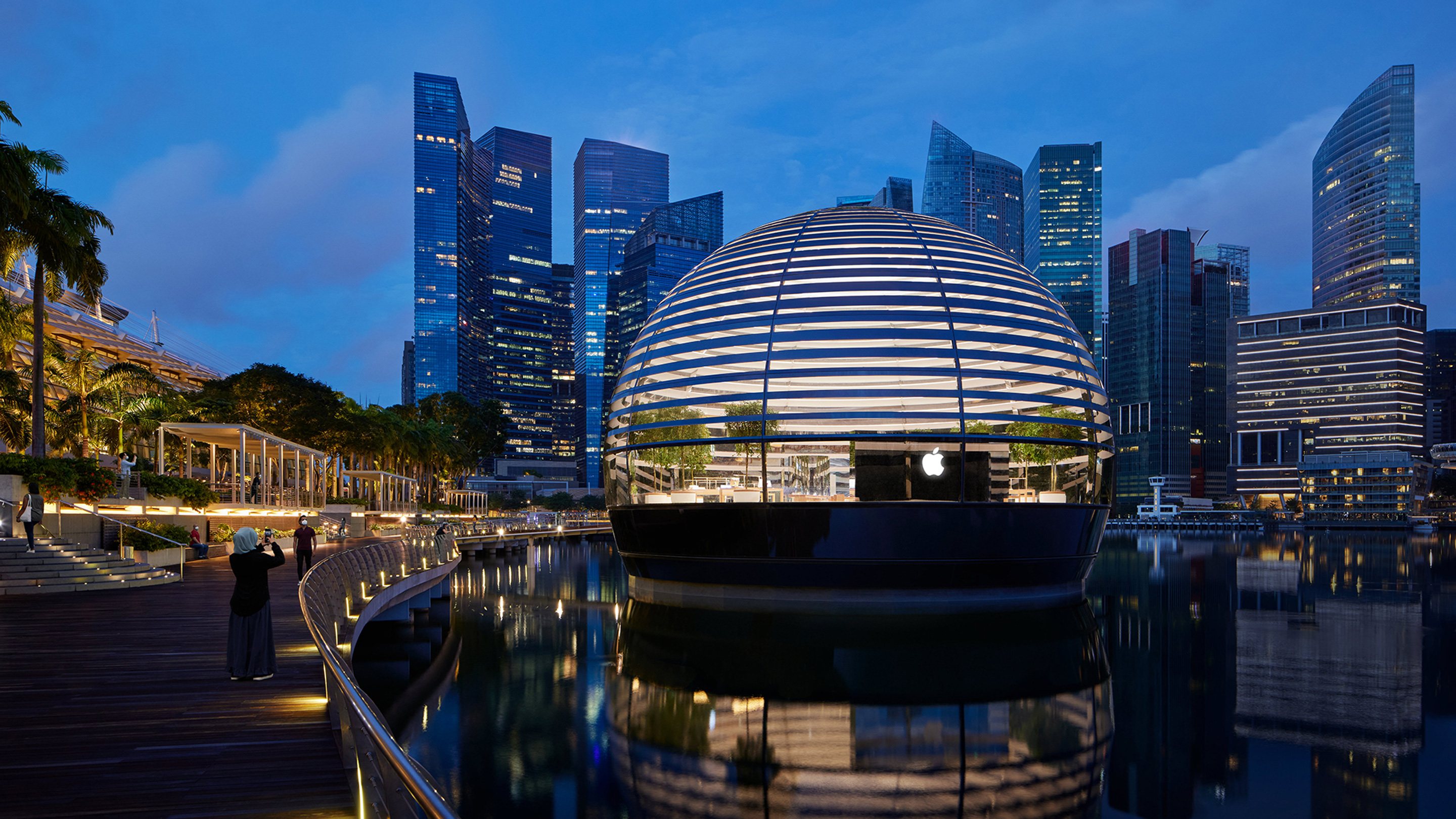 싱가포르 마리나 베이 샌즈 애플 스토어 오픈 - Apple Marina Bay Sands