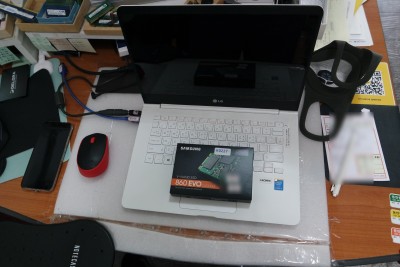 LG14Z95 SSD 업그레이드 작업 