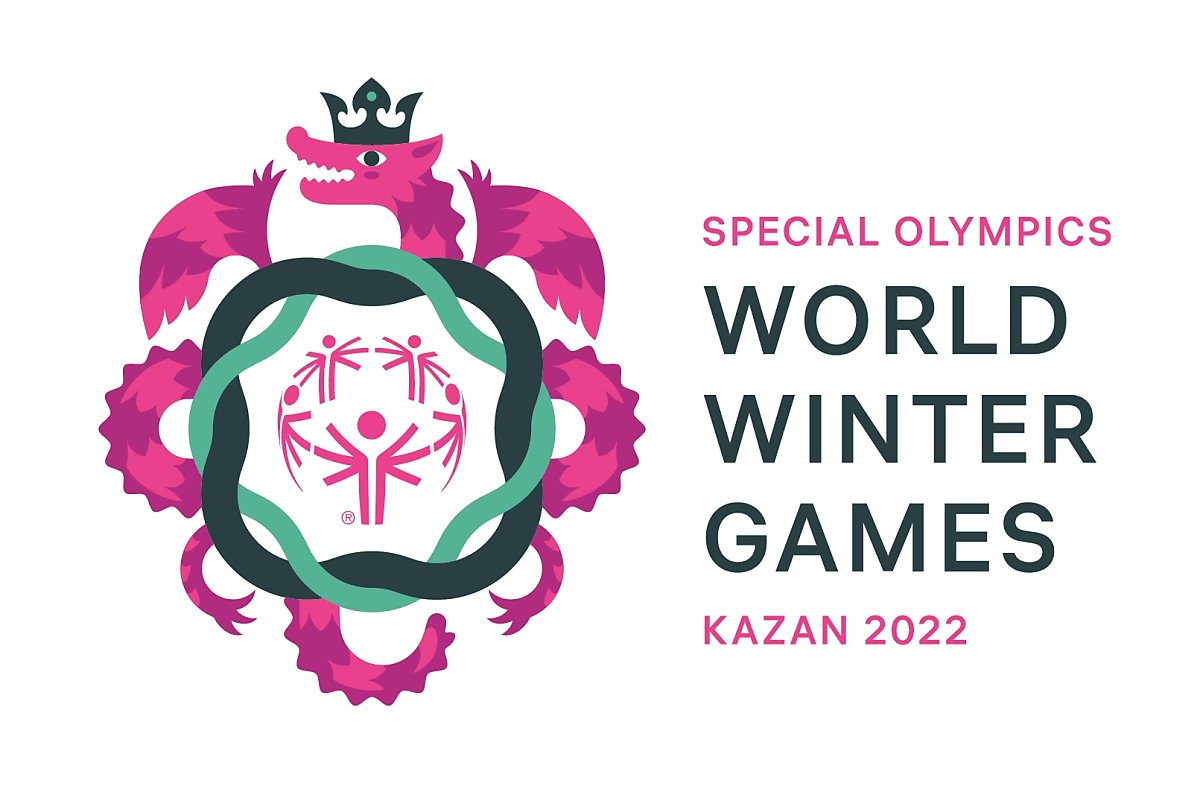 2022 카잔 동계 스페셜올림픽 로고화이트