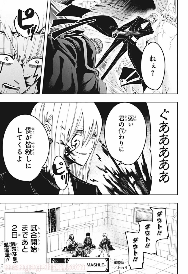 マッシュルーMASHLE- 第80話 - Page 19