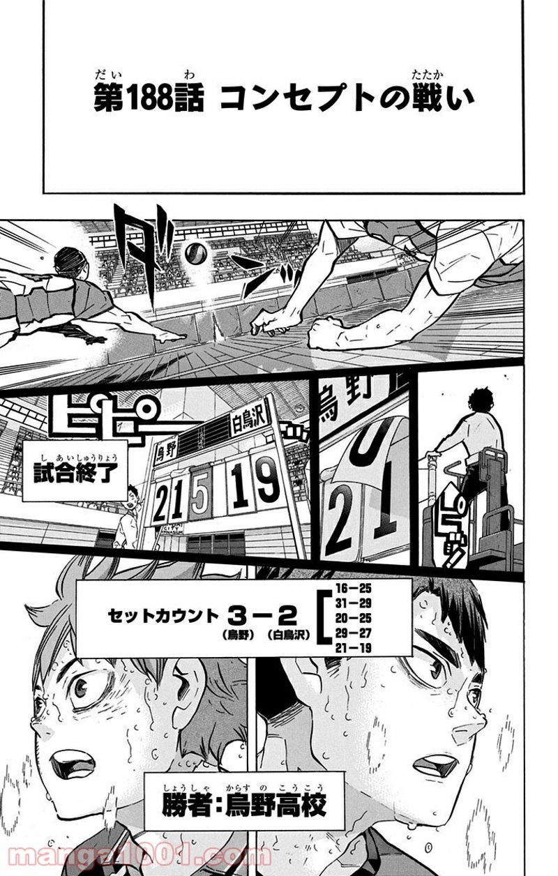 ハイキュー!! 第188話 - Page 21