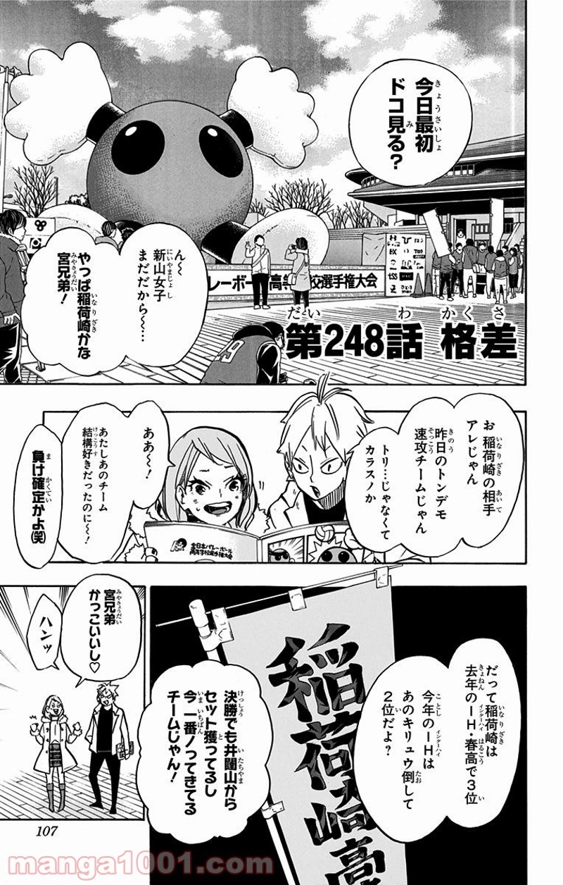 ハイキュー!! 第248話 - Page 1
