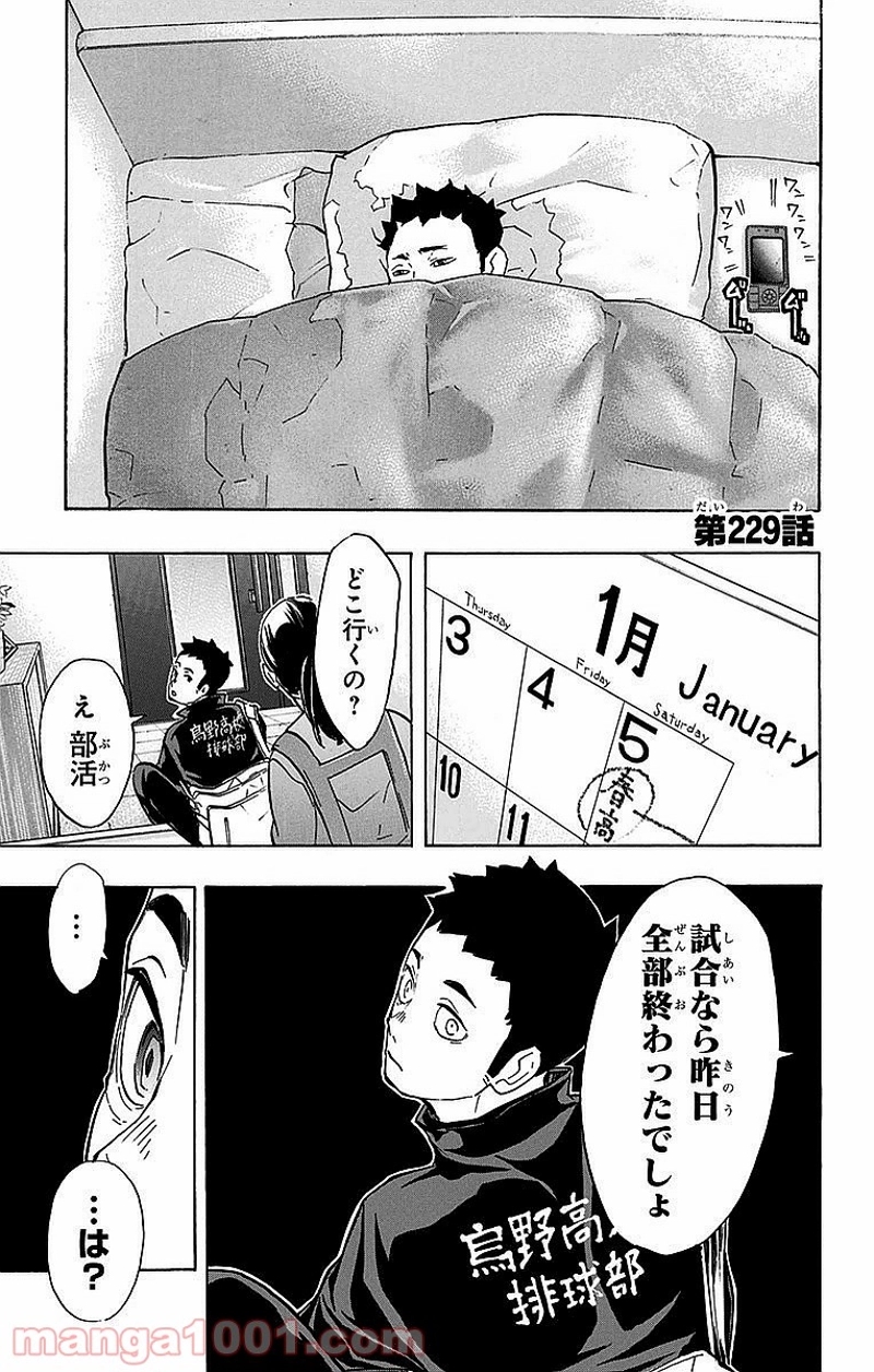 ハイキュー!! 第229話 - Page 1