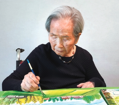 "인생에 늦은 때란 없습니다..." 95세에 그림 배워 98세의 나이에 개인전 연 '할머니'