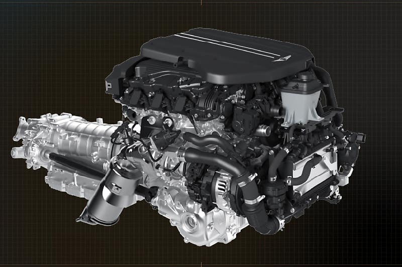 48V 일렉트릭 슈퍼차저가 적용된 3.5L 터보 엔진