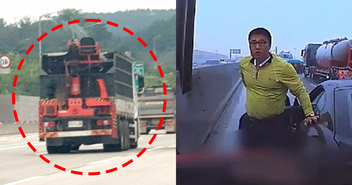 “저 차가 사람 죽이려고 작정했나!” 고속도로에서 가드레일로 돌진하는 트럭을 발견한 운전자, 그가 한 놀라운 ‘행동’에 모두가 박수갈채를 보냈습니다