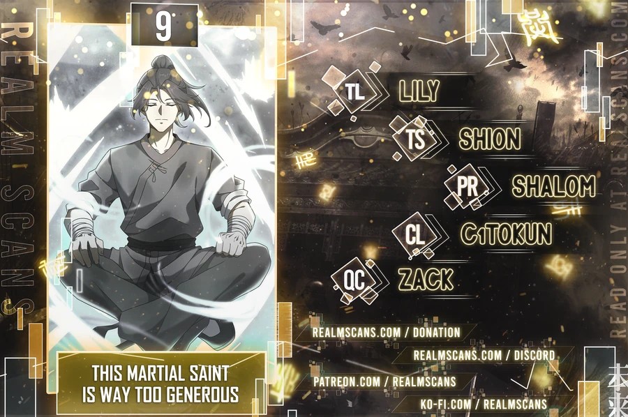 This Martial Saint Is Way Too Generous Chapter 9 - 1